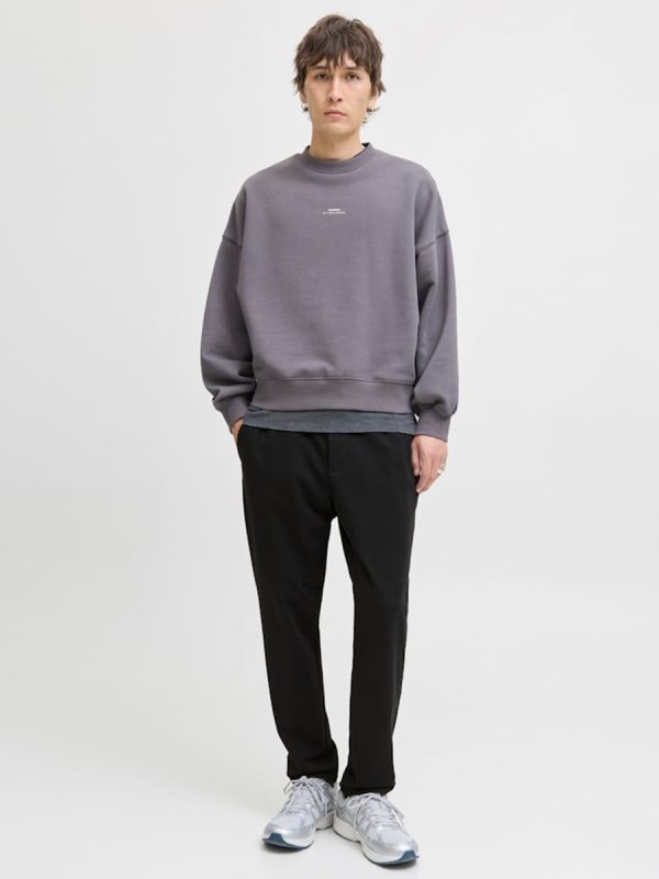 Pantalón de hombre tipo jogger cintura elástica - Negro