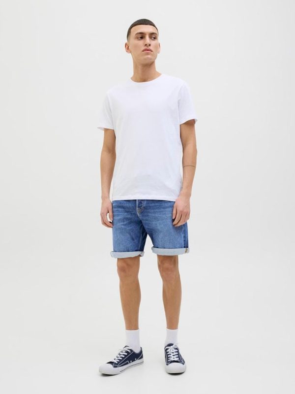 Bermuda vaquera de hombre regular fit - Azul