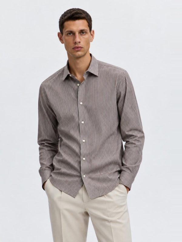 Camisa de hombre slim fit - Blanco