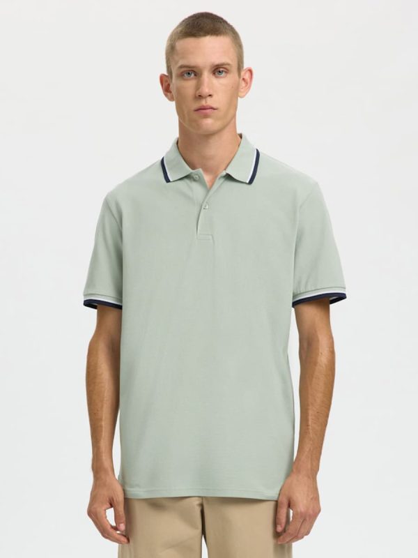 Polo de hombre manga corta - Verde Agua