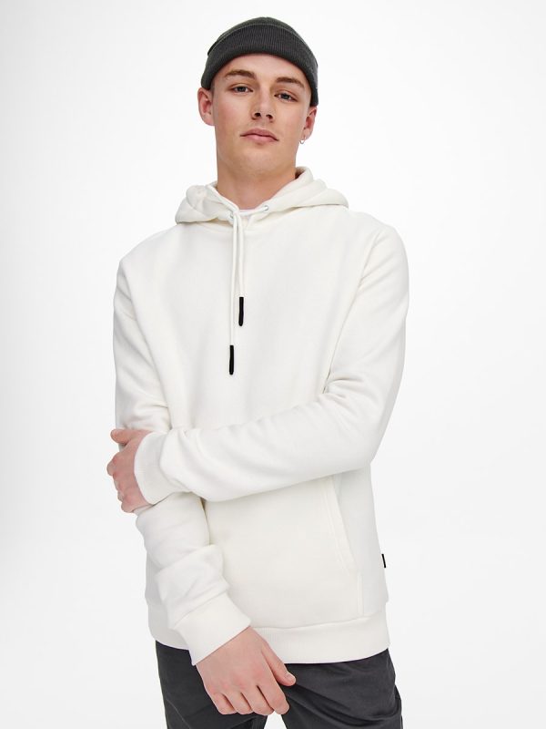 Sudadera de hombre con capucha - Blanco