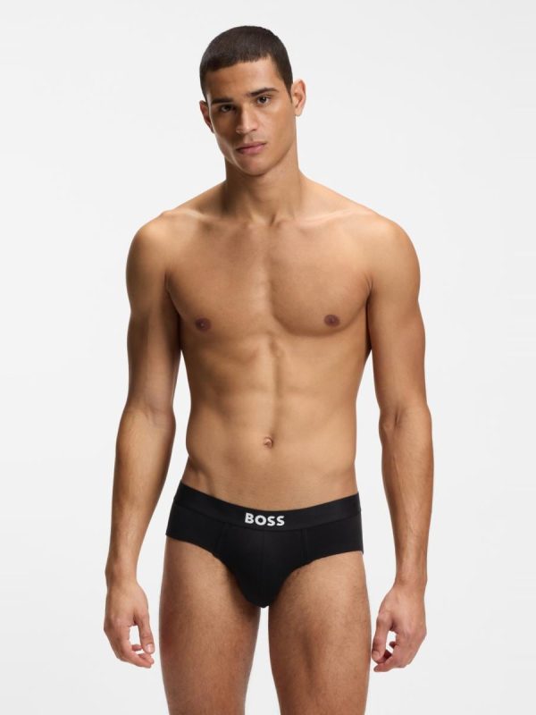 Pack de tres slips de hombre en algodón - Multicolor