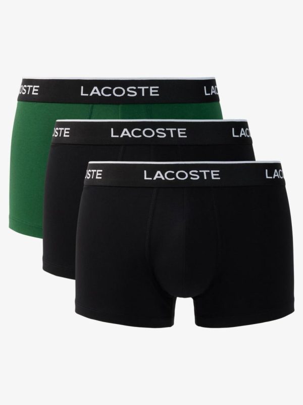 Pack de 3 calzoncillos de algodón elástico con logo en la cintura - Multicolor