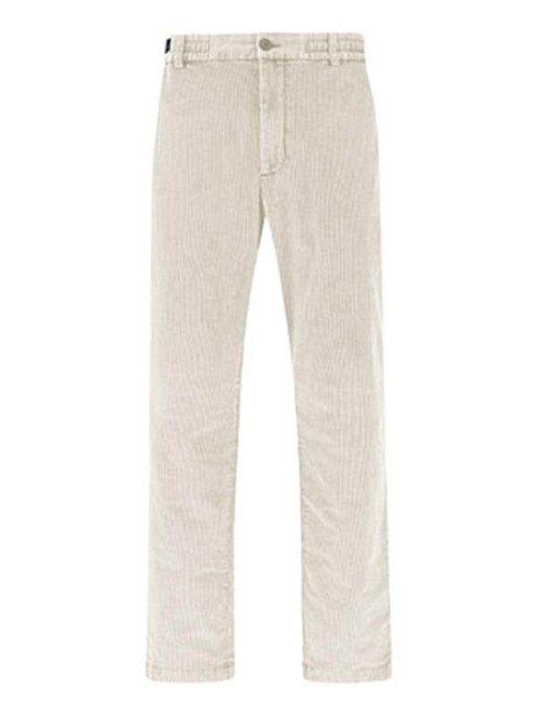 Pantalón chino de hombre sin pligues pana - Crudo