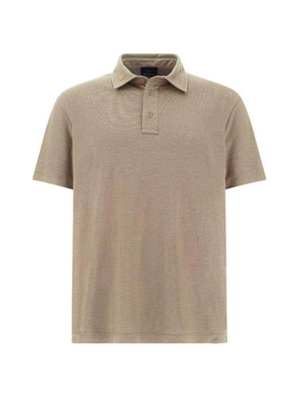 Polo de hombre manga corta interlock Xsoft - Beige