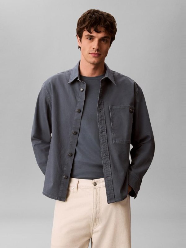 Sobrecamisa Hombre con logo - Azul