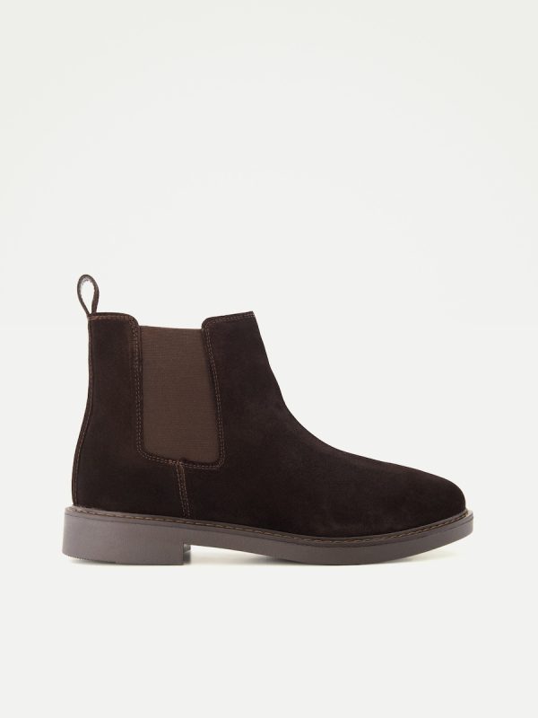 Bota de hombre piel chelsea - Marrón