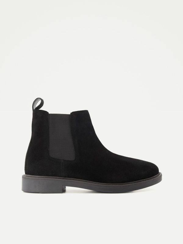 Bota de hombre piel chelsea - Negro