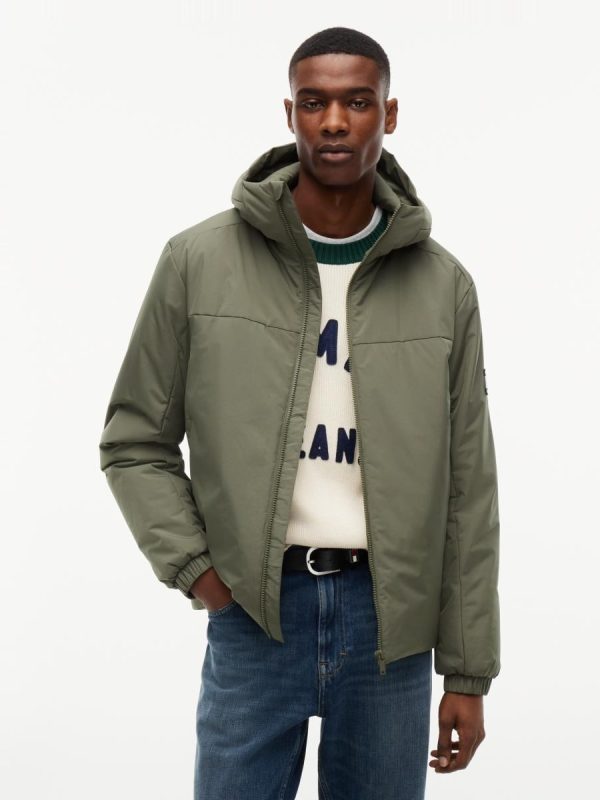 Chaqueta acolchada TJM Padded Poly Jacket Ext de Tommy Jeans - Verde militar