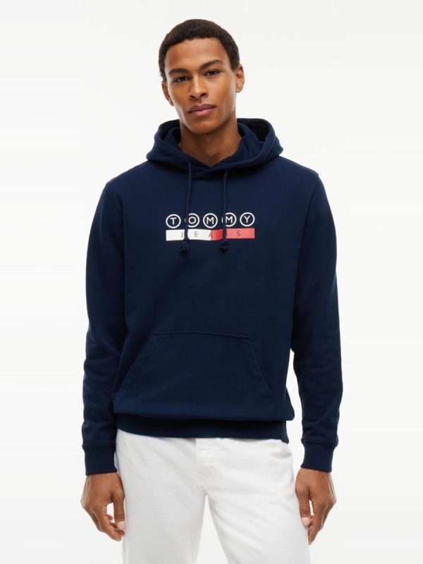 Sudadera con capucha TJM Reg DNA Play de Tommy Jeans - Azul marino