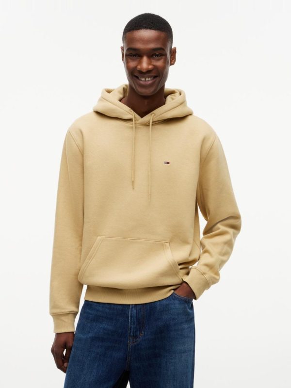 Sudadera con capucha TJM Reg S Flag Ext de Tommy Jeans - Beige