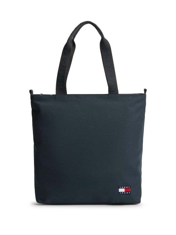 Bolso tote de diseño funcional con logo Tommy Jeans - Azul marino