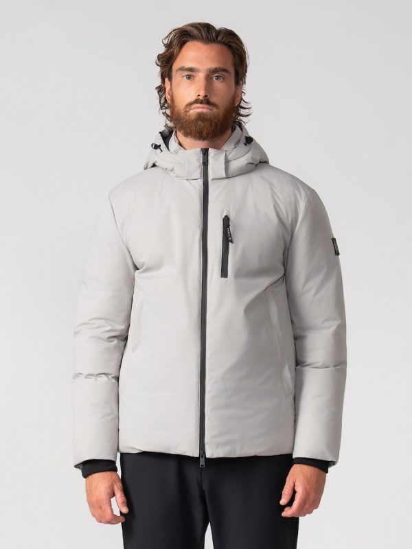 Cazadora de hombre ultraligera de capucha desmontable - Gris claro