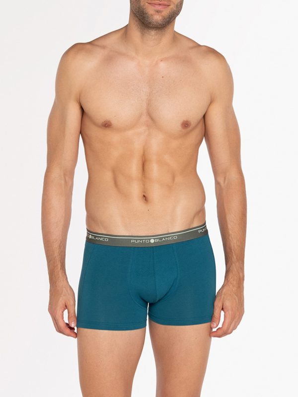 Ropa interior de hombre. Pack de 3 bóxers de algodón peinado: 93% y elastano:7%. Costuras interiores planas - Multicolor